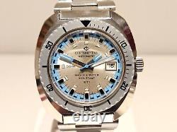 VINTAGE RARE DIVER STYLE 50m SWISS MEN'S CHROMED AUTOMATIC WATCHCONTINENTALS77