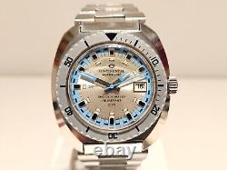 VINTAGE RARE DIVER STYLE 50m SWISS MEN'S CHROMED AUTOMATIC WATCHCONTINENTALS77