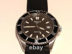 VINTAGE RARE DIVER STYLE SPORT 100m SWISS MEN'S QUARTZ WATCH TISSOT E673-773M