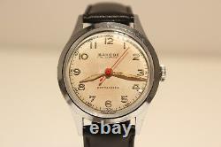 VINTAGE RARE MILITARY STYLE 35MM MEN'S SWISS WATCH BAKOBE 15 J 1945-1955's