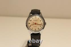 VINTAGE RARE MILITARY STYLE 35MM MEN'S SWISS WATCH BAKOBE 15 J 1945-1955's