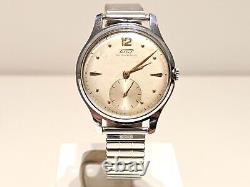 VINTAGE RARE OVERSIZE 37mm MEN'S SWISS MECHANICAL WATCH TISSOT 15J. /1940-1949