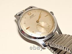 VINTAGE RARE OVERSIZE 37mm MEN'S SWISS MECHANICAL WATCH TISSOT 15J. /1940-1949
