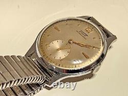 VINTAGE RARE OVERSIZE 37mm MEN'S SWISS MECHANICAL WATCH TISSOT 15J. /1940-1949