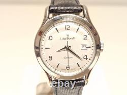 VINTAGE RARE SWISS 29mm WHITE GOLD PLATED LADIES AUTOMATIC WATCHLUIGI BORELLI