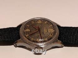 VINTAGE RARE WW2 ERA MILITARY 30mm MEN'S SWISS WATCH ORIS CAL. 202EWith7 jewels