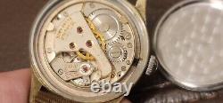 VINTAGE RARE WW2 ERA MILITARY STYLE SWISS MENS 32mm MECHANICAL WATCH JEWEL 15J