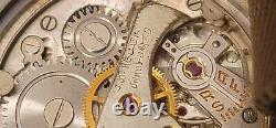 VINTAGE RARE WW2 ERA MILITARY STYLE SWISS MENS 32mm MECHANICAL WATCH JEWEL 15J