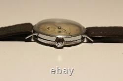 VINTAGE RARE WW2 ERA SUB SECOND SWISS MECHANICAL MEN'S 32mm WATCH ANCRE PRIMO