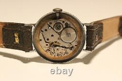 VINTAGE RARE WW2 ERA SUB SECOND SWISS MECHANICAL MEN'S 32mm WATCH ANCRE PRIMO