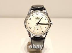VINTAGE RARE WW2 ERA SWISS OVERSIZE 37mm MEN'S MECHANICAL WATCH ROAMER JUBILE