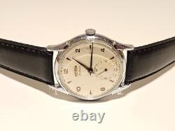 VINTAGE RARE WW2 ERA SWISS OVERSIZE 37mm MEN'S MECHANICAL WATCH ROAMER JUBILE