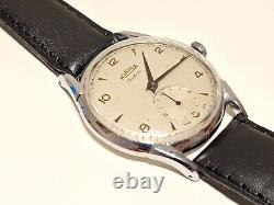 VINTAGE RARE WW2 ERA SWISS OVERSIZE 37mm MEN'S MECHANICAL WATCH ROAMER JUBILE