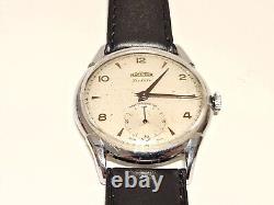 VINTAGE RARE WW2 ERA SWISS OVERSIZE 37mm MEN'S MECHANICAL WATCH ROAMER JUBILE