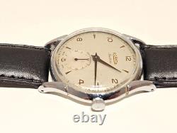 VINTAGE RARE WW2 ERA SWISS OVERSIZE 37mm MEN'S MECHANICAL WATCH ROAMER JUBILE
