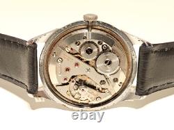VINTAGE RARE WW2 ERA SWISS OVERSIZE 37mm MEN'S MECHANICAL WATCH ROAMER JUBILE
