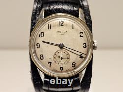 VINTAGE RARE WW2 MADE FOR BULGARIA MARKET MEN'S SWISS WATCH LEONIDAS BREGE 15j