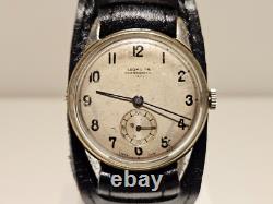 VINTAGE RARE WW2 MADE FOR BULGARIA MARKET MEN'S SWISS WATCH LEONIDAS BREGE 15j