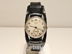 VINTAGE RARE WW2 MADE FOR BULGARIA MARKET MEN'S SWISS WATCH LEONIDAS BREGE 15j