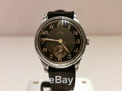 VINTAGE RARE WW2 MILITARY STYLE SWISS MEN'S 35mm WATCH ORFINA ANCRE 15 J