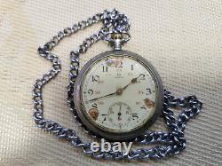 VINTAGE RARE swiss MADE POCKET WATCH OMEGA