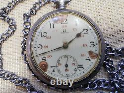 VINTAGE RARE swiss MADE POCKET WATCH OMEGA