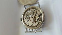 VINTAGE RARE swiss made Black dial watch 16 jewels rubis military WWII Beauty