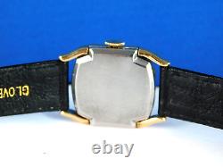 VINTAGE ROMAN 15J SWISS FANCY DECO RARE MENS WRIST WATCH SERVICED C. 1940s