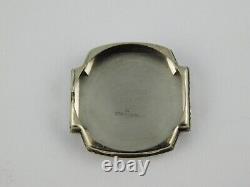 VINTAGE ROMAN 15J SWISS FANCY DECO RARE MENS WRIST WATCH SERVICED C. 1940s