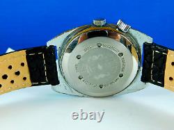 VINTAGE SICURA (BREITLING) RARE 21J SWISS DIVER STAINLESS MENS WRISTWATCH C1970s