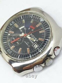 VINTAGE SICURA by BREITLING CHRONO DIVER YACHTING SWISS MENS 70s RARE EB 8800