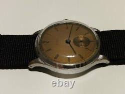 VINTAGE SWISS RARE WW2 MILITARY BIG 37.5mm MEN'S MECHANICAL WATCH STIMA15j