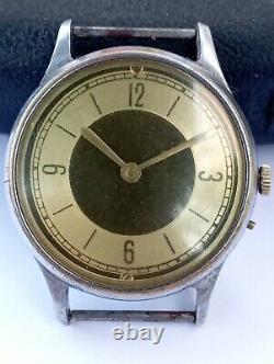 VINTAGE Unique dial WWI trench watch Germany/swiss WWII Military Ultra Rare
