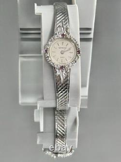 VTG RARE Geneva Swiss GENUINE Ruby and Diamond Watch Women's Cocktail Wristwatch