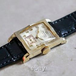 Very RARE! Vintage GRENNCO By AUREOLE Watch Fancy Case 17Jewels Swiss Wristwatch