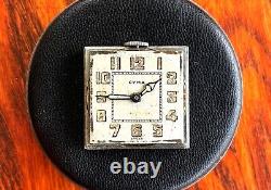 Very Rare 1920's Cyma Swiss Deco 15J Pocket/Key Chain Travel Watch Runs Strong