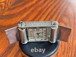 Very Rare 1920's Cyma Swiss Deco 15J Pocket/Key Chain Travel Watch Runs Strong