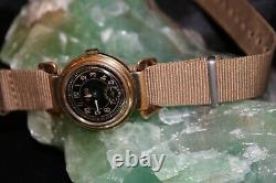 Very Rare Chrono Felsus 1940's Vintage Swiss Men's Military Style Watch