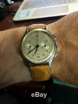 Very Rare Estate Purchased Vintage Gallet Swiss Chronograph Mens Watch
