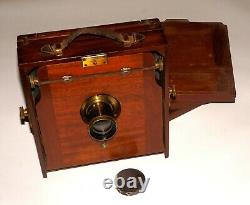 Very Rare Mahogany Vintage Large Format Camera Mostly By Swiss E. Suter Basel