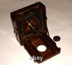 Very Rare Mahogany Vintage Large Format Camera Mostly By Swiss E. Suter Basel