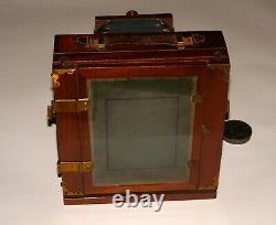 Very Rare Mahogany Vintage Large Format Camera Mostly By Swiss E. Suter Basel