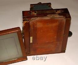 Very Rare Mahogany Vintage Large Format Camera Mostly By Swiss E. Suter Basel