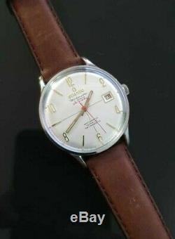 Very Rare Man's Atlantic World Master Mechanical Vintage Swiss Wrist Watch
