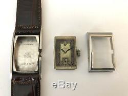 Very Rare OMEGA T17 Art Deco Diver Asimetric All Steel Vintage Swiss Watch