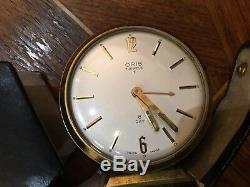 Very Rare Oris 1950s Vintage Clock 7 Jewels 8 Days Swiss Made Working Condition