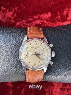 Very Rare Vintage Baume & Mercier Chronograph Two Registered Swiss Made