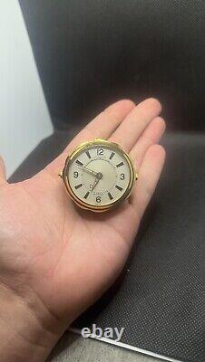 Very Rare Vintage LeCoultre 8 Days Table / Desk Swiss Alarm Clock