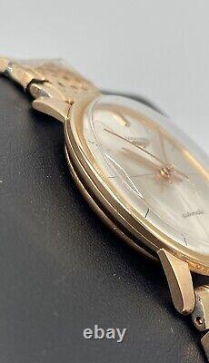 Very Rare Vintage Longines 18k Rose Gold 1Z Dial 36mm Swiss Automatic 1950's