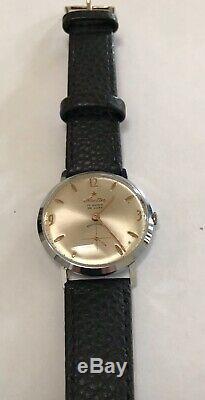 Very Rare Vintage Swiss ARETTA De Luxe 17J Men's Dress Watch 1960's Works Great